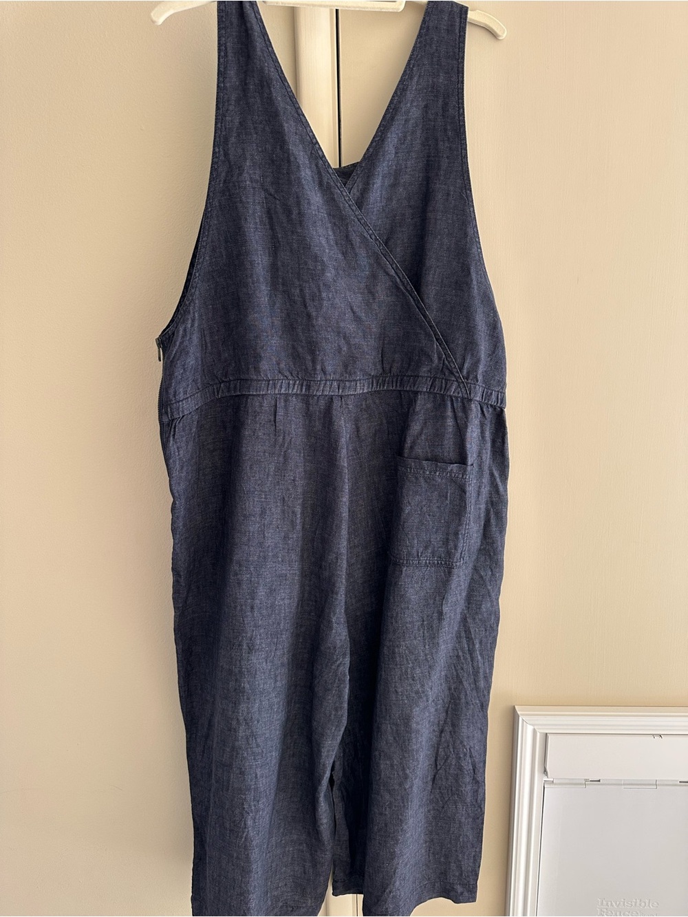 Eileen Fisher denim Overalls only worn one time. Like new. Size Large